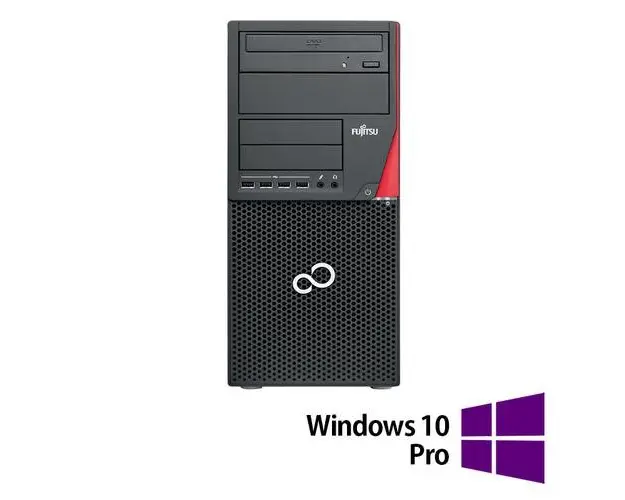 Calculator Sistem PC Refurbished Fujitsu Siemens Esprimo P910 Tower, Intel Core i5-3470 3.20GHz, 8GB DDR3, 500GB HDD + Windows 10 Pro