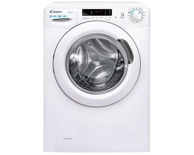 Masina de spalat rufe Candy Smart CS 1482/1-S, 8 kg, 1400 rpm, Clasa D, Kilo Detector, Easy Iron (Alb)