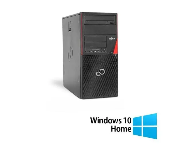 Calculator Sistem PC Refurbished Fujitsu Siemens P720 Tower, Intel Core i7-4770 3.40GHz, 8GB DDR3, 256GB SSD + Windows 10 Home