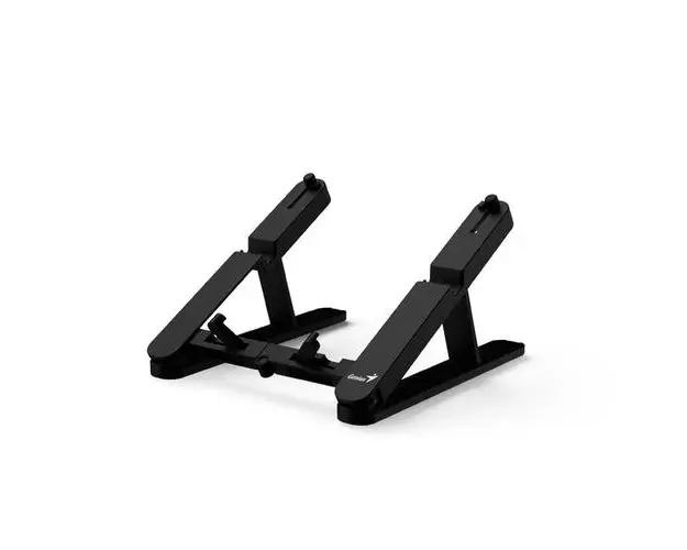 Suport de birou Genius G-STAND M200 pentru notebook, 6 pozitii, suporta dimensiuni 10-17″, pliabil, aluminiu (Negru)