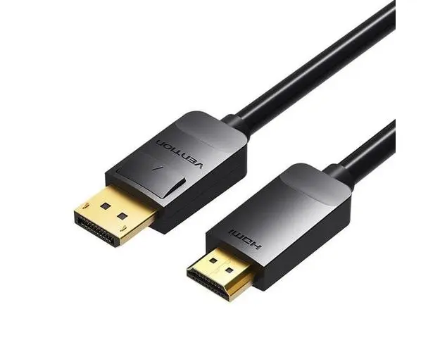 Cablu DP la HDMI, 3 Metri, Vention, Negru