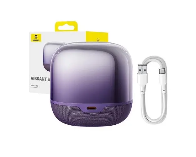 Boxa portabila Baseus AeQur V2, Bluetooth, Sunet 360, Autonomie 30 ore (Mov)