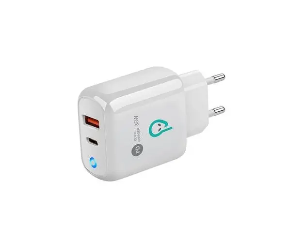 Alimentator retea SPACER Quick Charge 35W, USB Type-C PD (max 35W) + USB Quick Charge