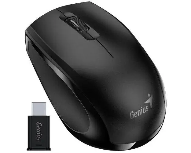 Mouse Wireless Genius NX-8006S, 1200 dpi, Wireless 2.4GHz, Receiver USB-C (Negru)