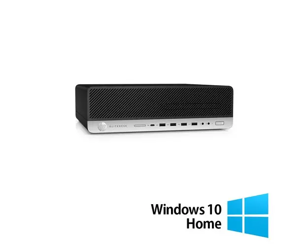 Calculator Sistem PC Refurbished HP ProDesk 800 G3 SFF, Intel Core i5-7500 3.40 - 3.80GHz, 16GB DDR4, 500GB SSD + 1TB HDD, DVD-ROM + Windows 10 Home