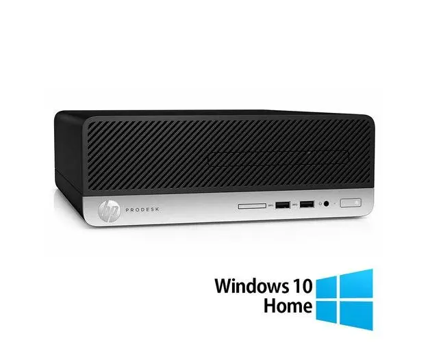 Calculator Sistem PC Refurbished HP ProDesk 400 G4 SFF, Intel Core i5-7500 3.40GHz, 8GB DDR4, 256GB SSD + Windows 10 Home