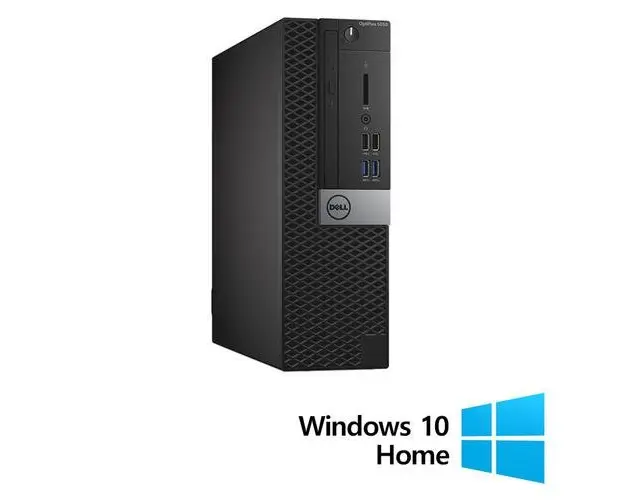 Calculator Sistem PC Refurbished DELL OptiPlex 5050 SFF, Intel Core i5-7500 3.40GHz, 8GB DDR4, 256GB SSD + Windows 10 Home