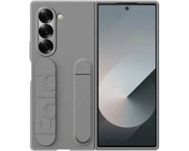 Husa de protectie Samsung Silicone Case pentru Galaxy Z Fold 6, Gri