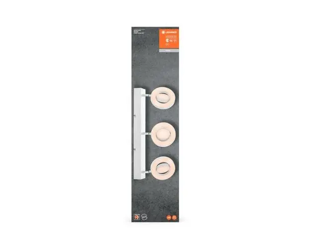 Spot LED triplu ajustabil Ledvance DECOR SATURN, 29W, 3270 lm, lumina alba (3000K-6500K), IP20, 666mm, Alb, clasa energetica F