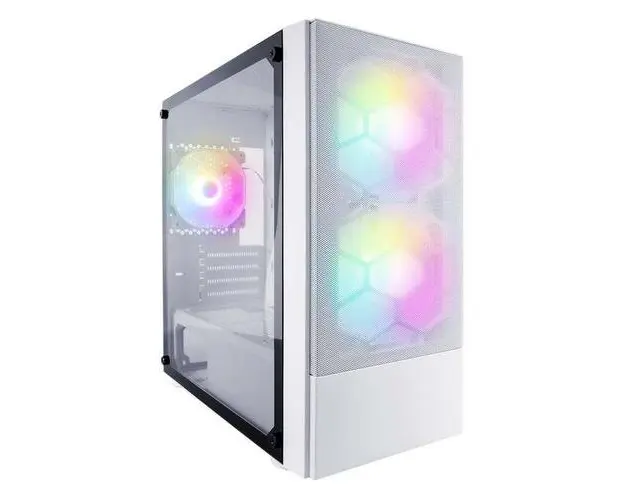 Carcasa 1STPLAYER Gaming X4-M, Middle Tower (Alb)