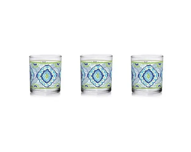 Set 3 Pahare Apa Linda Pompei Cerve M99050, 220ml