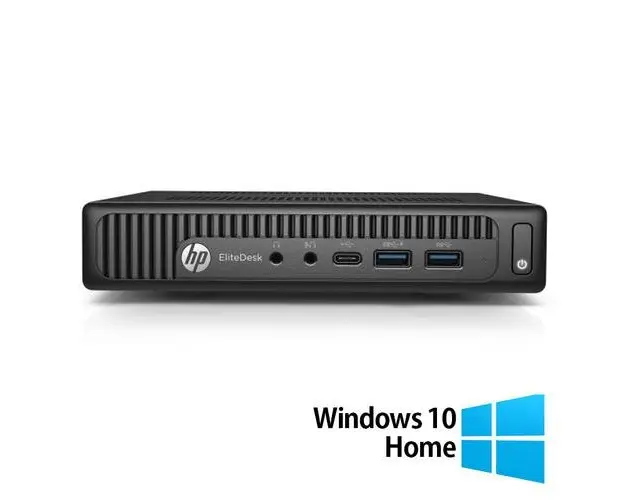 Calculator Sistem PC Refurbished HP Elitedesk 800 G2 Mini PC, Intel Core i7-6700T 2.80GHz, 16GB DDR4, 512GB SSD + Windows 10 Home