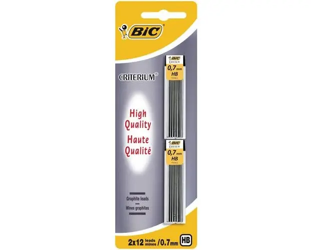 Mine creion mecanic BIC 0.7mm, 24 bucati