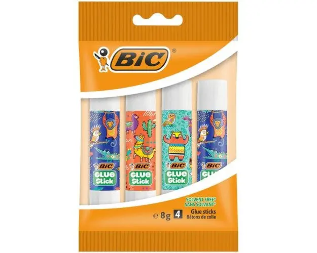 Lipici solid BIC ECO DECO 8gr, 4 bucati
