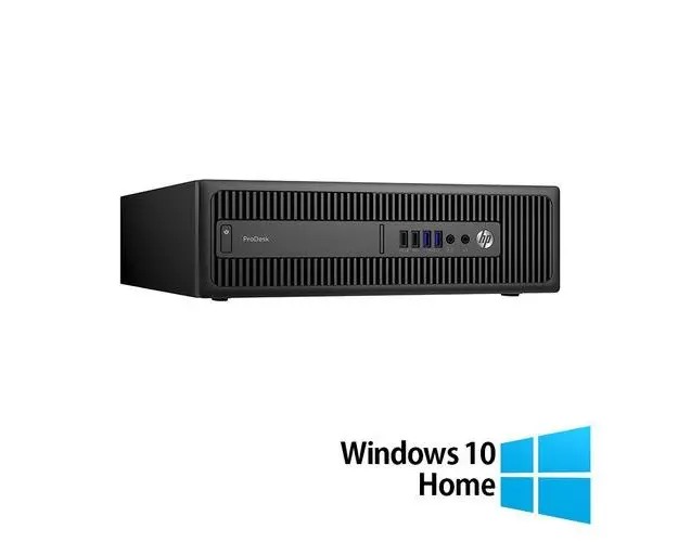Calculator Sistem PC Refurbished HP Prodesk 600 G2 SFF, Intel Core i5-6500 3.20GHz, 8GB DDR4, 256GB SSD + Windows 10 Home