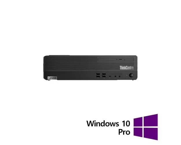 Calculator Sistem PC Refurbished Lenovo ThinkCentre M70s SFF, Intel Core i3-10100 3.60 - 4.30GHz, 8GB DDR4, 256GB SSD, DVD-ROM + Windows 10 Pro