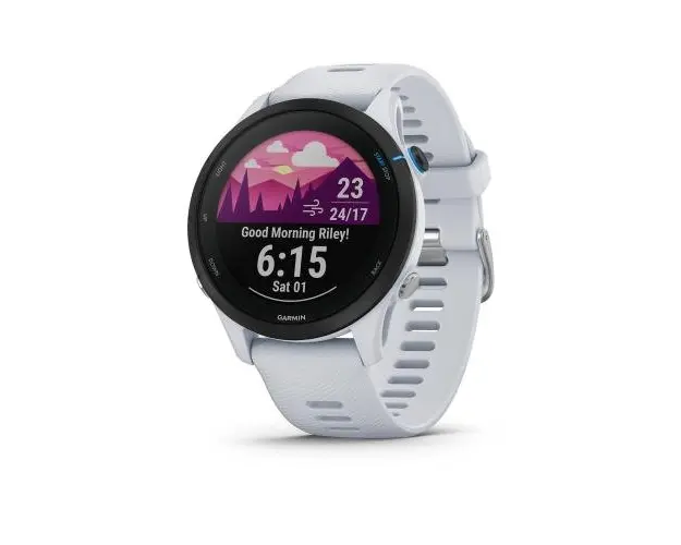 Ceas activity outdoor tracker Garmin Forerunner 255 Music, 46mm, Bluetooth, GPS (Alb)