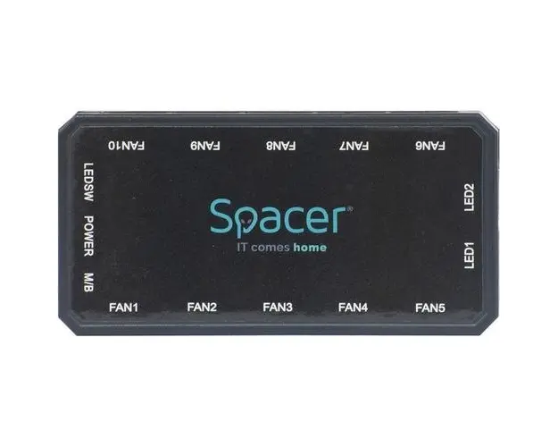 FAN HUB SPACER, 10 ventilatoare ARGB, 2 benzi LED, telecomanda
