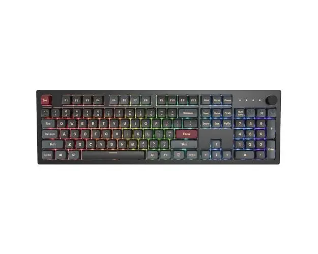Tastatura Gaming Montech MKey Darkness RGB Gateron G Pro 2.0 Red Mecanica