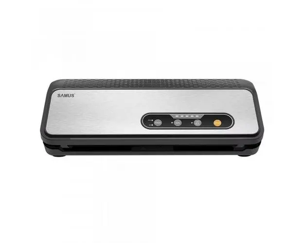 Aparat de vidat si sigilat Samus SEALMASTER, 110 W, Cutter integrat, Latime de lucru 300 mm, Putere maxima de vidare 80 Kpa, Conexiune la vid extern (Inox/Negru)