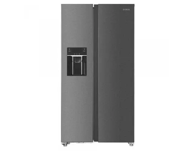 Side by side Samus SSX-670NFIDE, 513 L, Full No Frost, Afisaj LCD, Dozator apa si gheata, Clasa energetica E (Inox/Argintiu)
