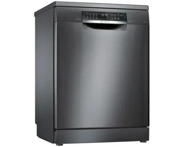 Masina de spalat vase Bosch SMS6ECC51E, 13 seturi, 8 programe, 4 functii speciale, 60 cm, Clasa E (Inox/Negru)