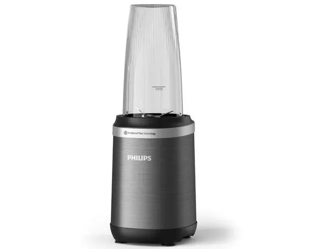 Blender Philips HR2767/00 Seria 5000, 1000 W, Tehnologia si lame ProBlend Plus, Lame detasabile, Pahar de 700 ml cu capac, Design compact (Negru)
