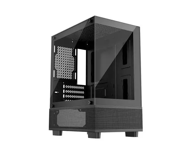 Carcasa 1STPLAYER MI2-A, Mid Tower, ARGB, Tempered Glass, Sloturi Expansiune 4 (Negru)