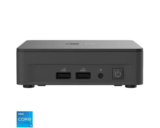 Calculator Barebone Asus NUC 12 Pro RNUC12WSKI500002I cu procesor Intel® Core™ i5-1240P pana la 4.4 GHz, fara RAM, fara stocare, Intel® Iris® Xe Graphics, No OS, EU cord (Negru)
