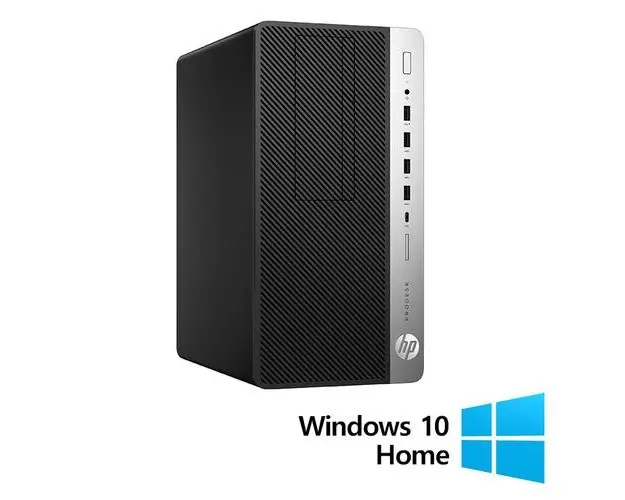 Calculator Sistem PC Refurbished HP ProDesk 600 G4 Tower, Intel Core i5-8500 3.00GHz, 8GB DDR4, 128GB SSD + Windows 10 Home