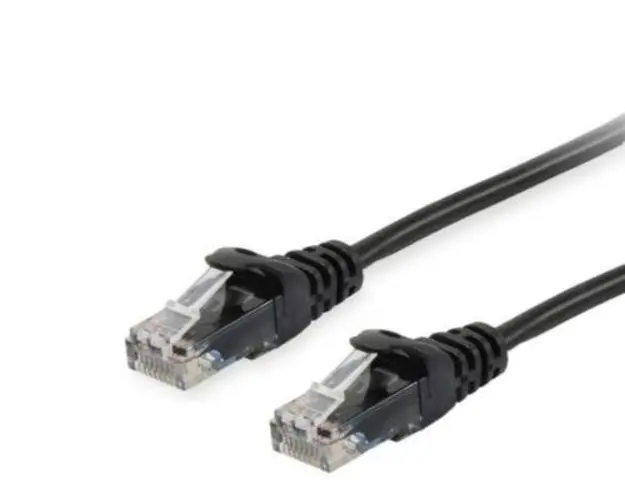 Cablu EQUIP 625454 Cat.6 U/UTP Patch, 5.0m, Negru, 8.34x11.68x5000mm