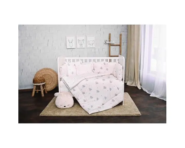Set lenjerie pat 7 piese Lorelli Lily Blue Aeroplane, bumbac ranforce