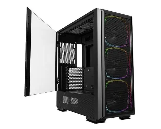 Carcasa Montech SKY TWO GX CAMTSKYTGXBK, Middle Tower, 3 ventilatoare incluse (Negru)