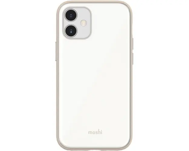 Husa de protectie spate Moshi iGlaze Slim Hardshell Case pentru iPhone 12 mini (Alb)