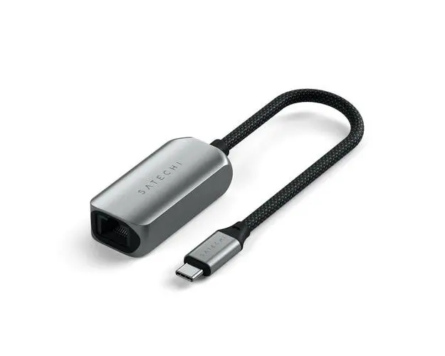 Adaptor Ethernet USB-C 2.5Gb Satechi pentru MacBook Pro, MacBook Air, iPad Pro, iPhone 15 si alte dispozitive USB-C