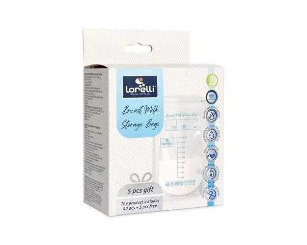 Set 45 pungi pentru depozitarea laptelui matern Lorelli