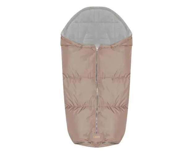 Sac termic de iarna pentru carucior Lorelli Beige, impermeabil, captuseala polar fleece