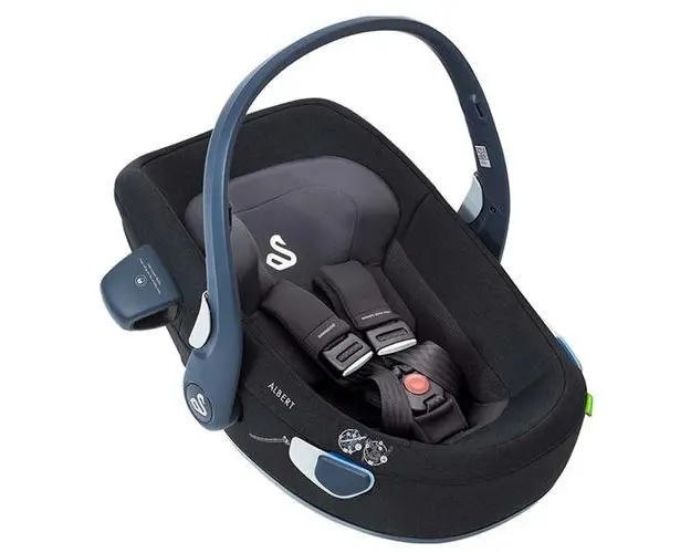 Scoica auto Swandoo Albert i-Size 1.2 Chia Black, 0 - 13 kg, Tetiera reglabila