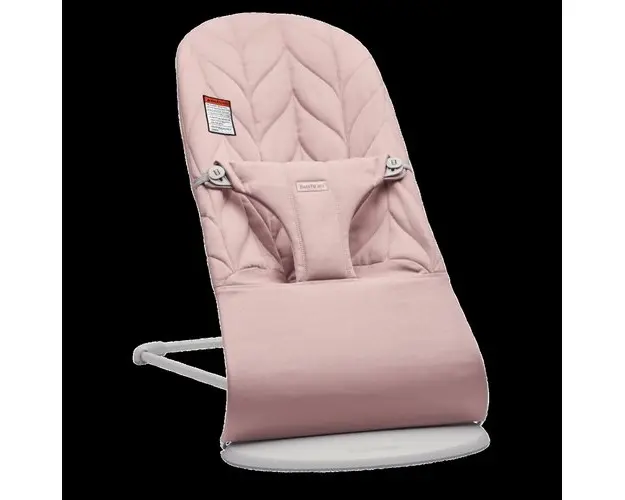 Balansoar pentru bebelusi BabyBjorn Bliss Petal Quilt Dusty Pink, 0-2 ani, Reglabil