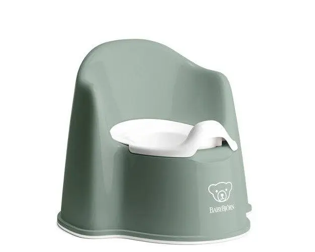 Olita BabyBjorn Potty Chair Deep Green, cu protectie spate