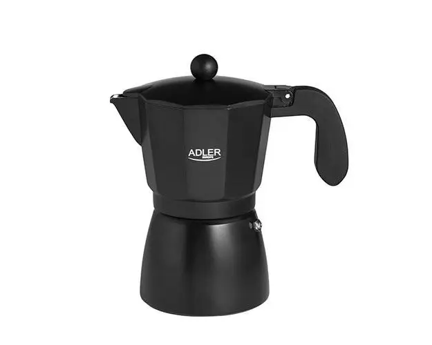 Espressor pentru aragaz Adler AD 4421, 320ml, Negru