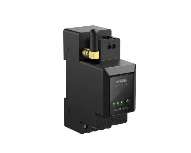 Contor inteligent Anker Solix Smart Meter, compatibil cu Anker Solarbank 2, Negru