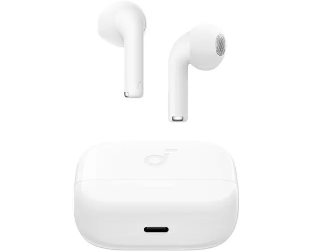Casti True Wireless Anker Soundcore K20i, Wireless, Bluetooth 5.3, BassUp Tech, Autonomie 36 ore, IPX5, Alb
