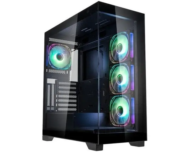 Carcasa Kolink Unity Peak ARGB, Mid-Tower, 4 ventilatoare ARGB (Negru)