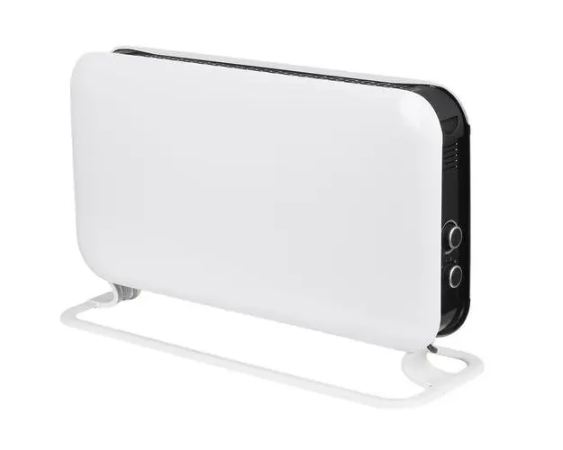 Convector mobil mecanic Mill Instant Mec, 2000W, 3 setari, cu placi laterale din otel (Alb)