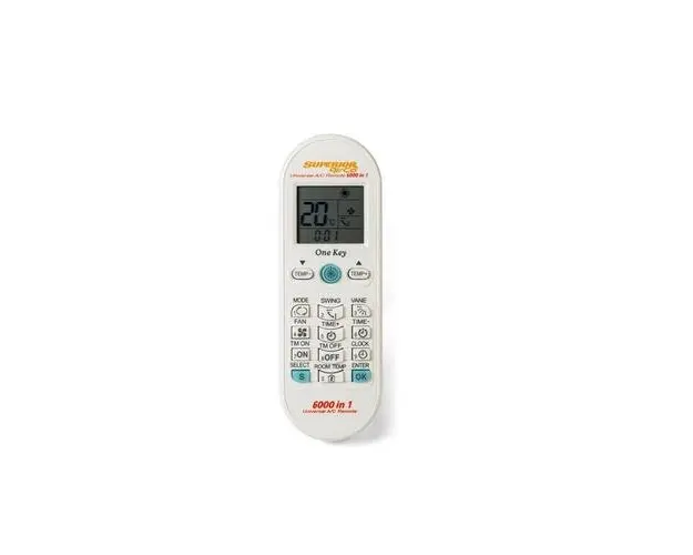 Telecomanda universala pentru aparate de aer conditionat Superior SUPCU003, 6000 de coduri, afisare permanenta a temperaturii, temporizare programabila