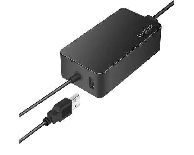 Alimentator retea 220V LOGILINK, pentru Microsoft Surface, compatibil cu Pro si Laptop/Go/Book, 65W, USB 5V/4A, 1.5m, Negru