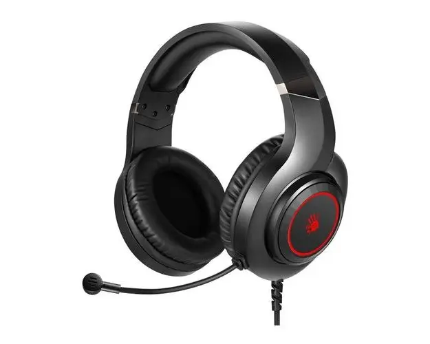 Casti Gaming A4TECH Bloody G220S, USB, Lumina LED, Microfon (Negru/Rosu)