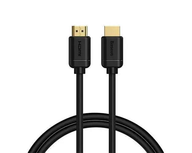 Cablu HDMI 2.0, Baseus CAKGQ-A01, 4K 60Hz, 3D, HDR, 18 Gbps, 1 m, Negru