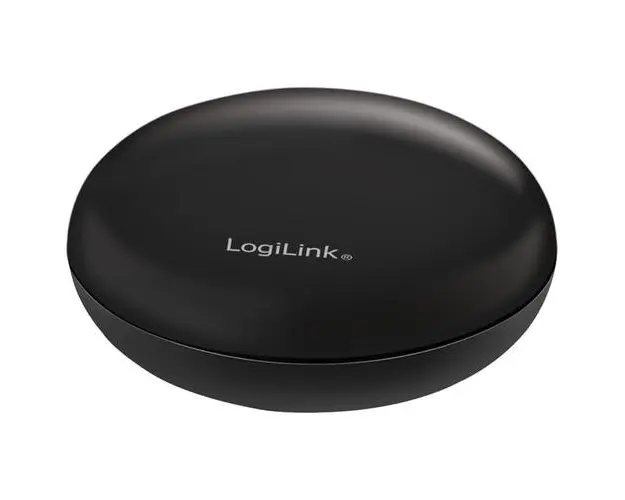 Telecomanda (intreruaptor) inteligenta LogiLink SH0107, Wi-Fi, pentru televizor si aer conditionat, alimentare USB, IP30, compatibil TUYA/Amazon Alexa/Google Home, Negru